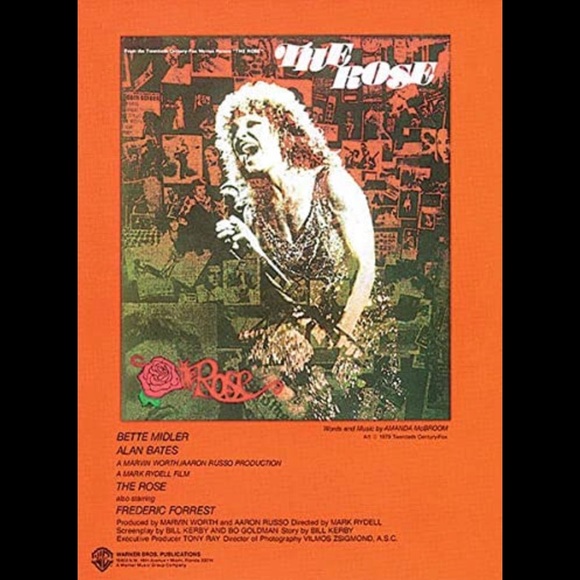 Vtg 1983 Bette Midler “The Rose” Words & Music by Amanda McBroom Recorded - Picture 1 of 7